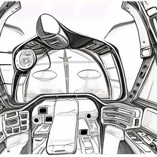 Fighter jet interior