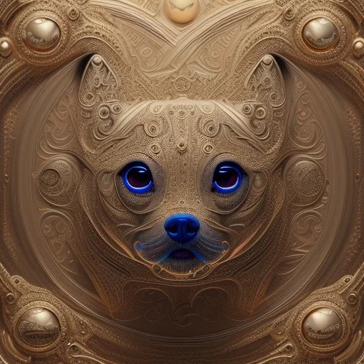 3d cute puppies, beautiful rich, detailed yin and yang symbol, shiny, intricate, gorgeous, ultrafine detail, hyperrealism, trending , sharp focus, intricate details, highly detailed, glowing, glitter, complementary colours