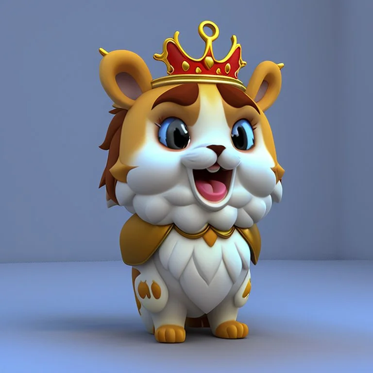King cheerful 3D cute