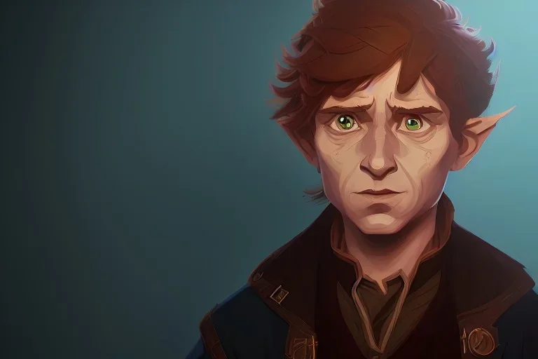 Portrait of Bilbo by Jake Bartok