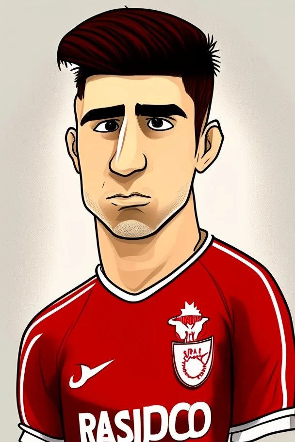 Ryan Raposo Canadian soccer player cartoon 2d