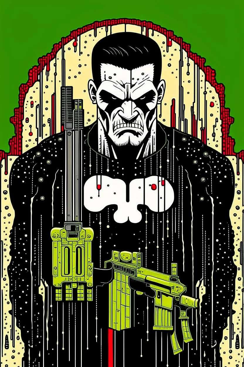 punisher sku;; god mode in the style of Hiroshi Nagai