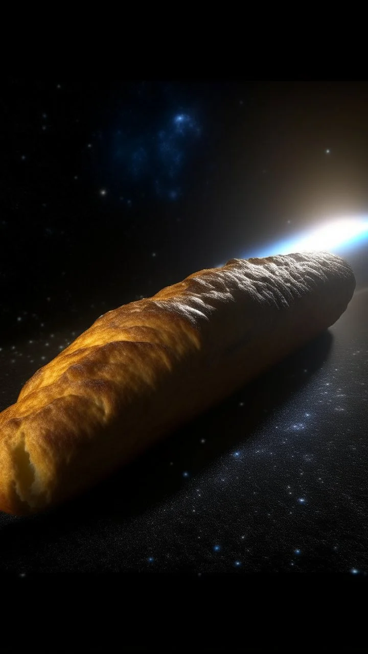 A comet looks like French Baguette