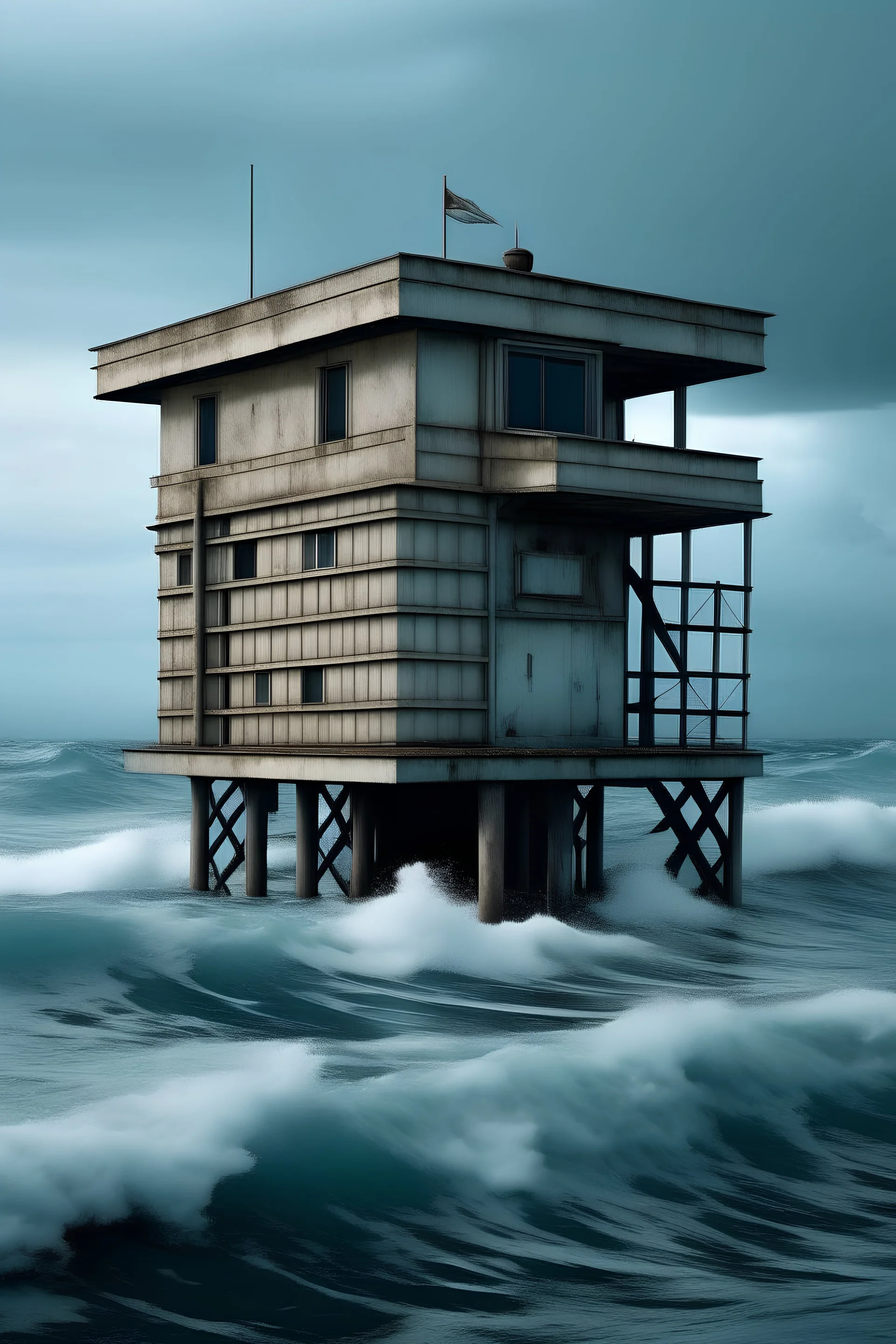 bbuilding down the sea