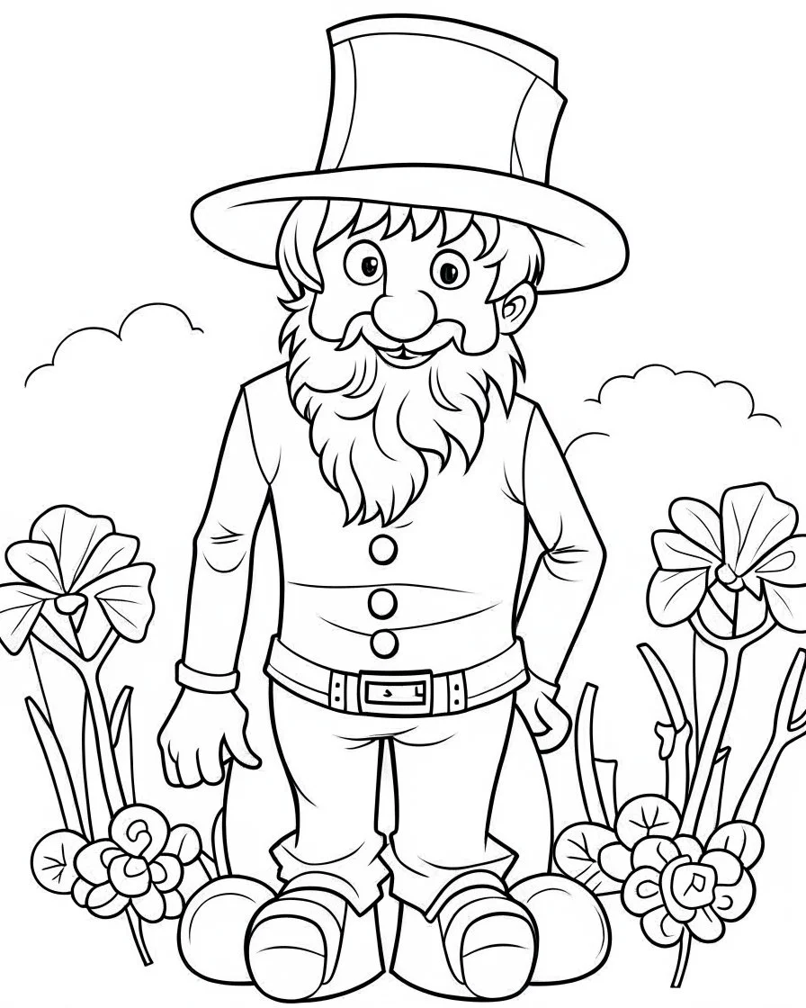 St. Patrick Kids coloring pages