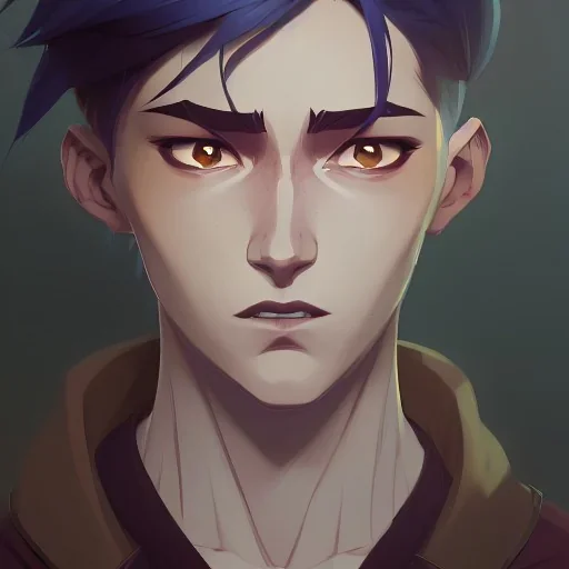 fantasy young ethnic skinny male with lean muscles, strong jawline white short hair, in library, ⭐☁️, friendly slight smile, hd, uhd, full body, modern anime art style, epic anime key visual, Artstation trending, loish rossdraws artgerm, golden ratio, fake detail, trending pixiv fanbox, style of makoto shinkai studio ghibli genshin impact james gilleard greg rutkowski chiho aoshima