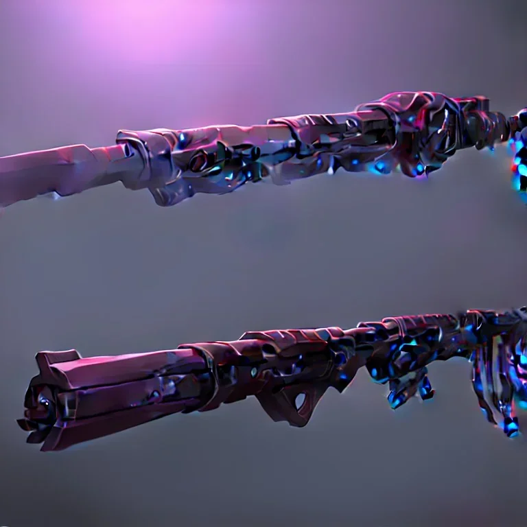 Alien rifle that shoots tentacles to pull the enemy closer