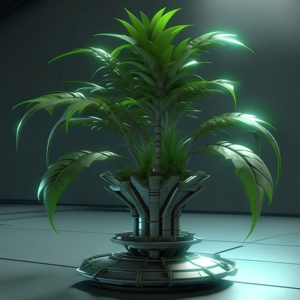 Realistic SCI-FI fantasy C02 plant