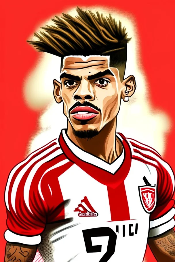 Mario Lemina Footballer cartoon 2d