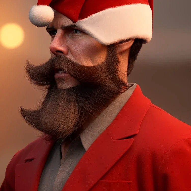 Tom Cruise beard Christmas