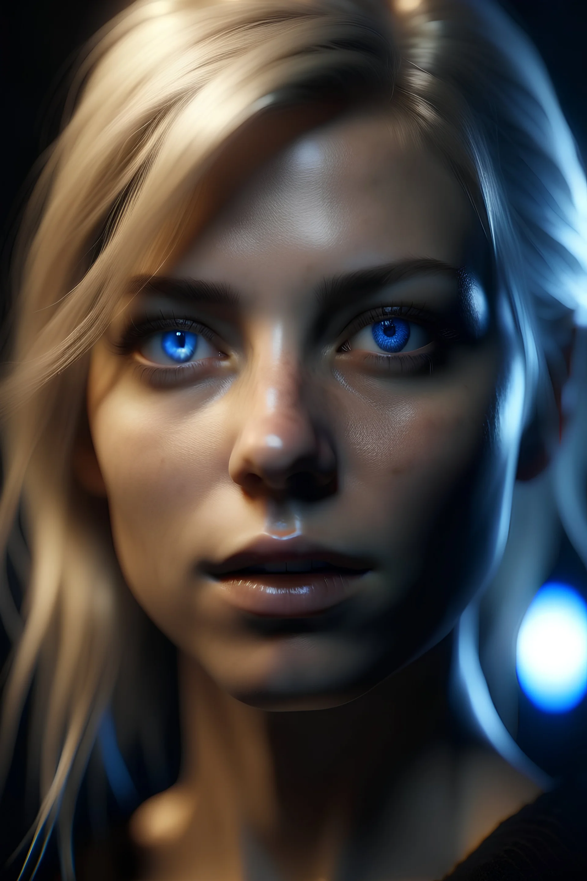 blonde woman galactic, 8k resolution, perfect eyes, cinematic smooth, intricate detail