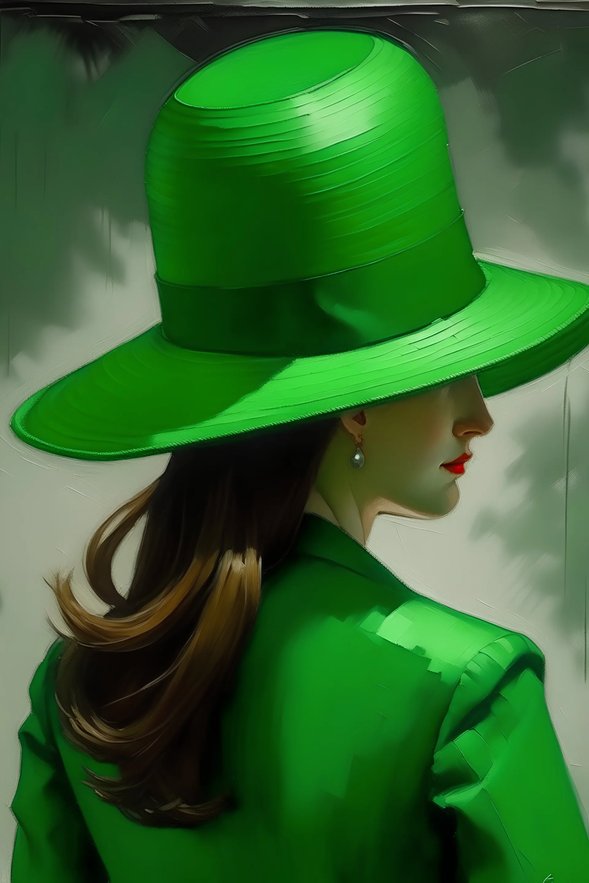 зелёная шляпа