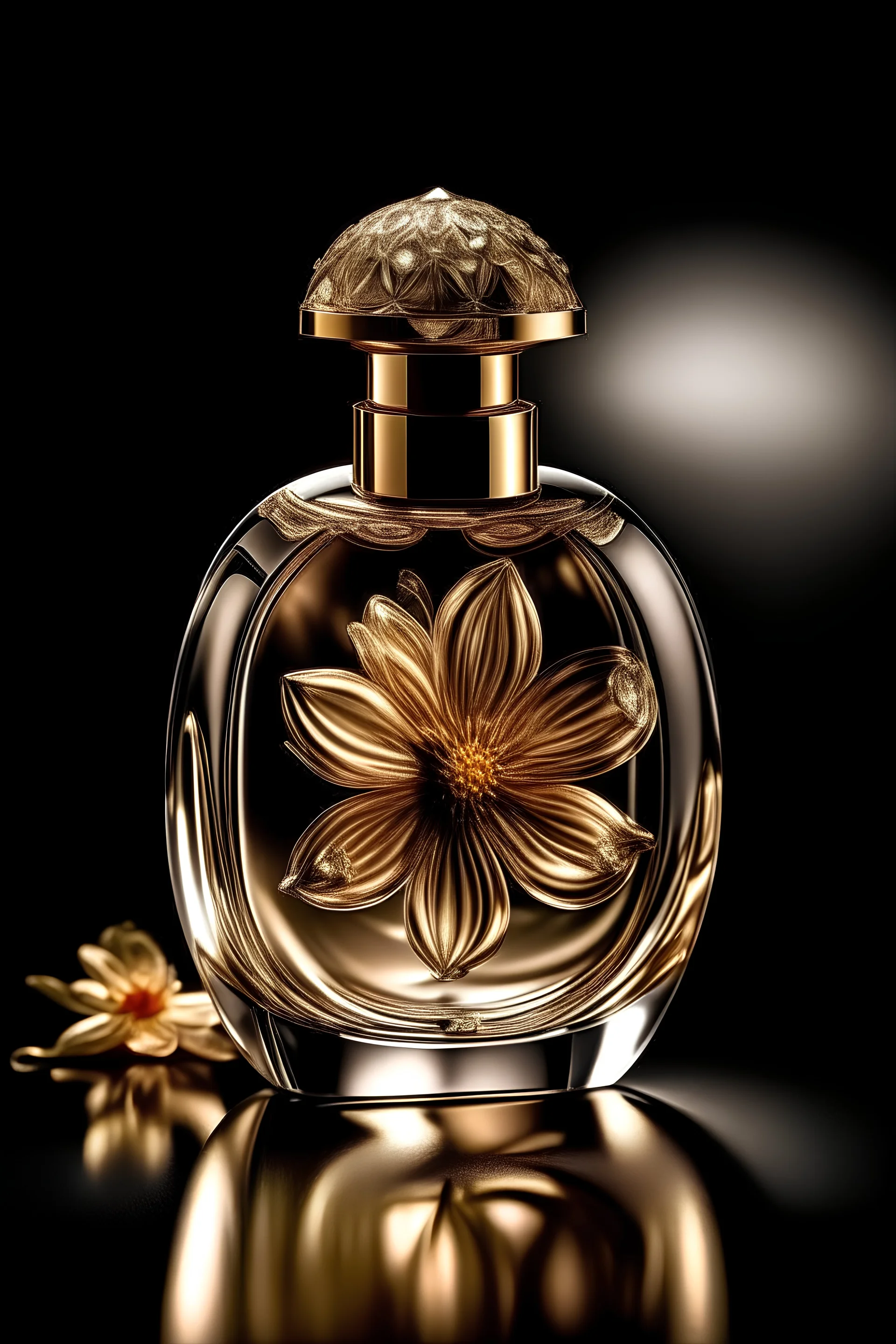 Flacon de parfum flower design