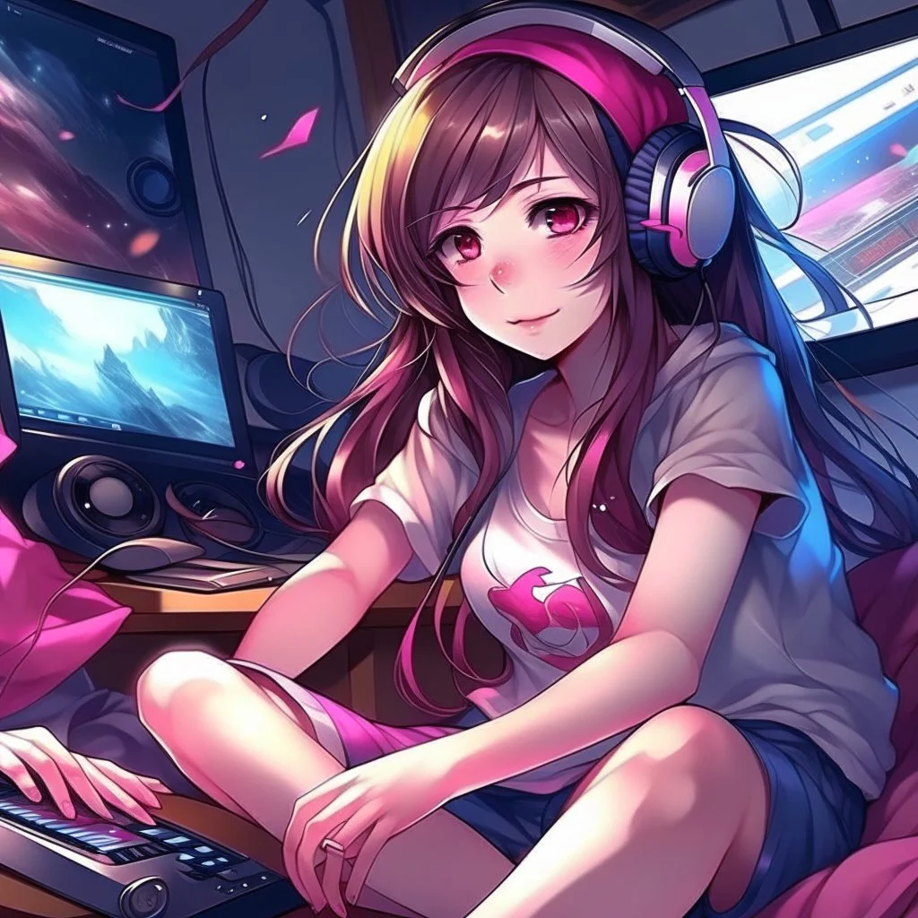 girl,anime,music,gaming