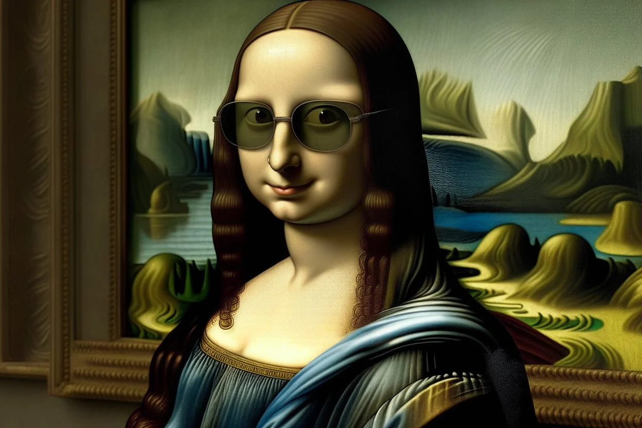 the gioconda with sunglasses
