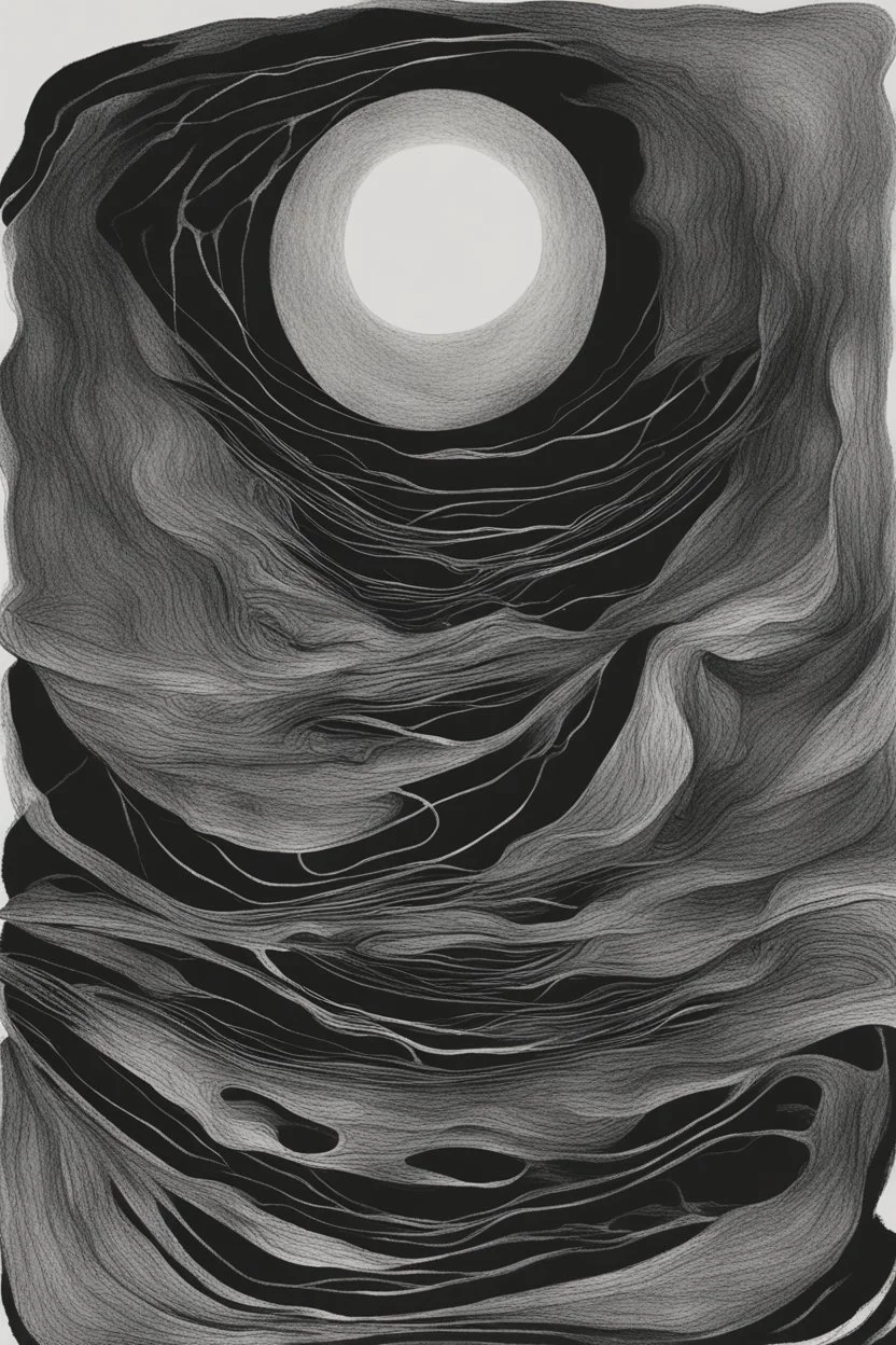 Abstract drawing about darkness