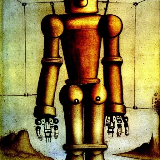 Robot slave by Leonardo da Vinci