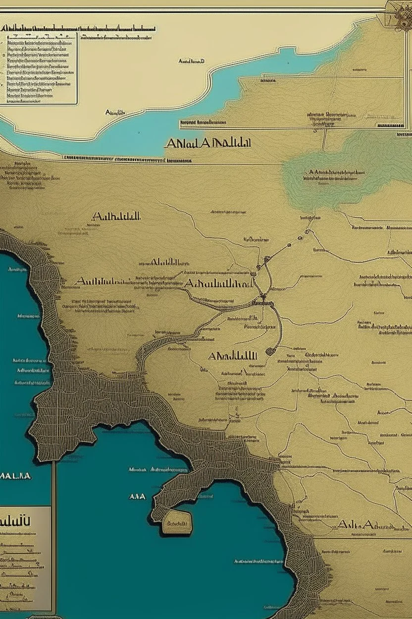 Map of neo Al-Andalus