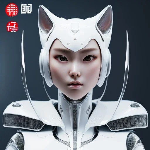 beautiful smooth realistic Japanese cat woman robot, body with long legs, cat aye, extremely sharp detail, finely tuned detail, ultra high definition, 8 k, unreal engine 5, ultra sharp focus, accurate wings