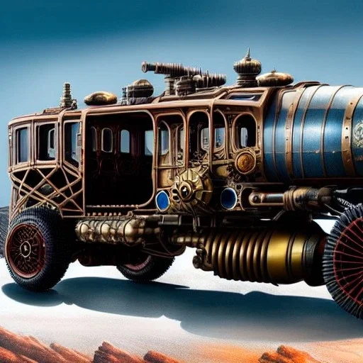 fullbody Drawing of 'sketch of steampunk Vehicles as in the movie mortal engines(2018)',intricate detail,andrea bonelli,Kilian Eng,Ohrai,evan lee,Aleksandr Sidelnikov,KyuYong Eom,three quarters frontal aerial view,toned colors,32k