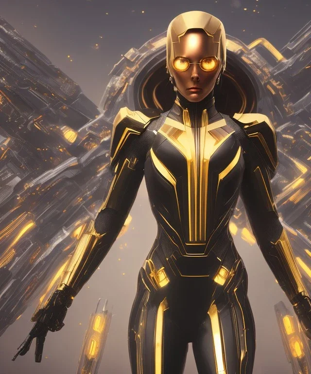 black widow, golden armor suit, full body close up, soft light atmosphere, light effect，vaporwave colorful, concept art, smooth, extremely sharp detail, finely tuned detail, ultra high definition, 8 k, unreal engine 5, ultra sharp focus