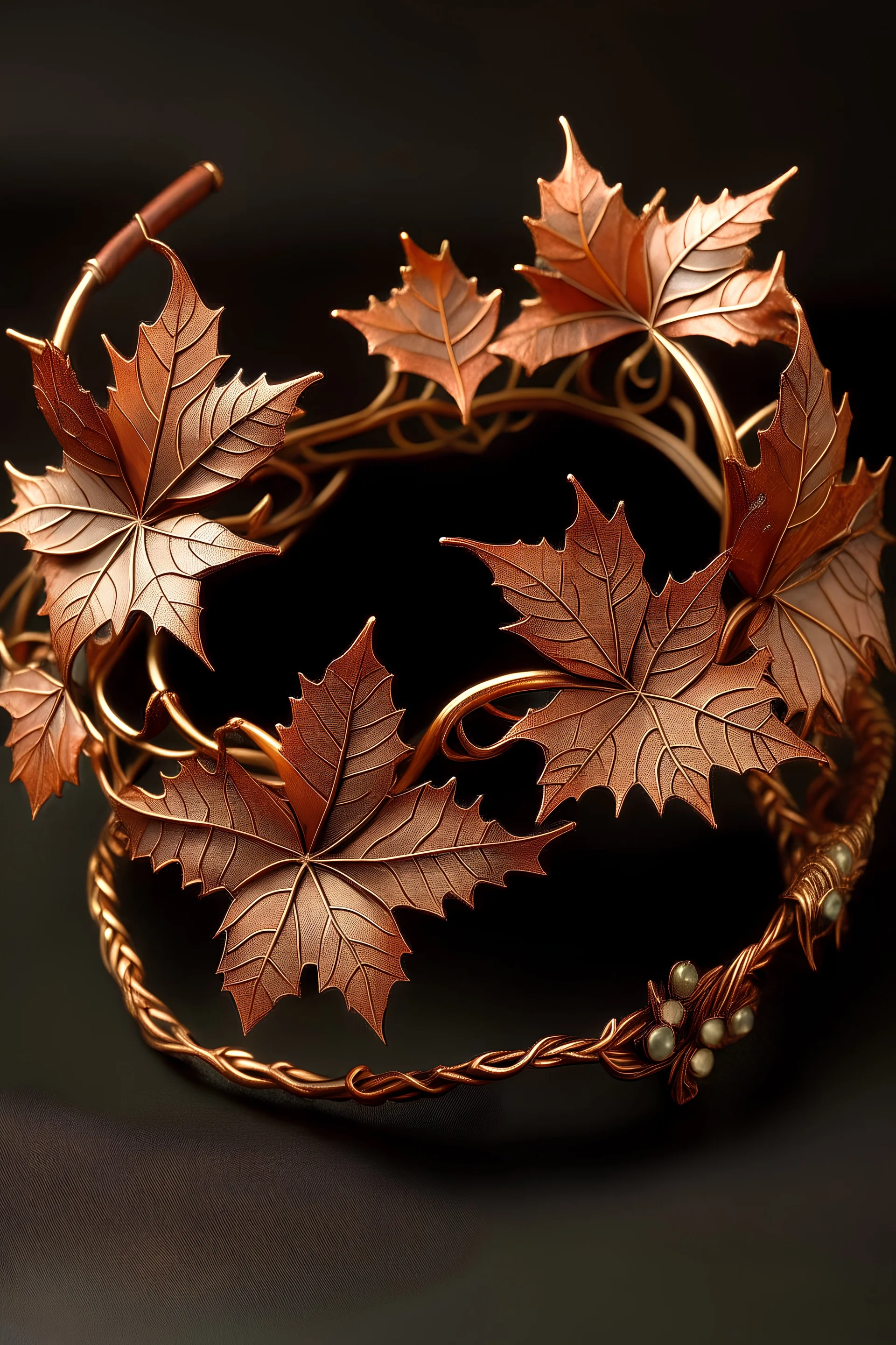 An elven maple leaf tiara