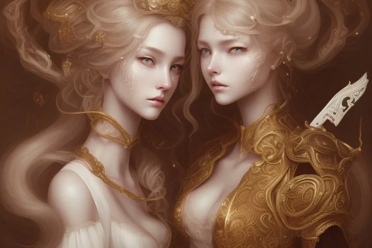 baroque style, elegant, long hair concept art, fancy clothing, fancy room interior, highly detailed, artstation, behance, deviantart, inspired by innocent manga, inspired by castlevania concept art, trending, ayami kojima, shinichi sakamoto