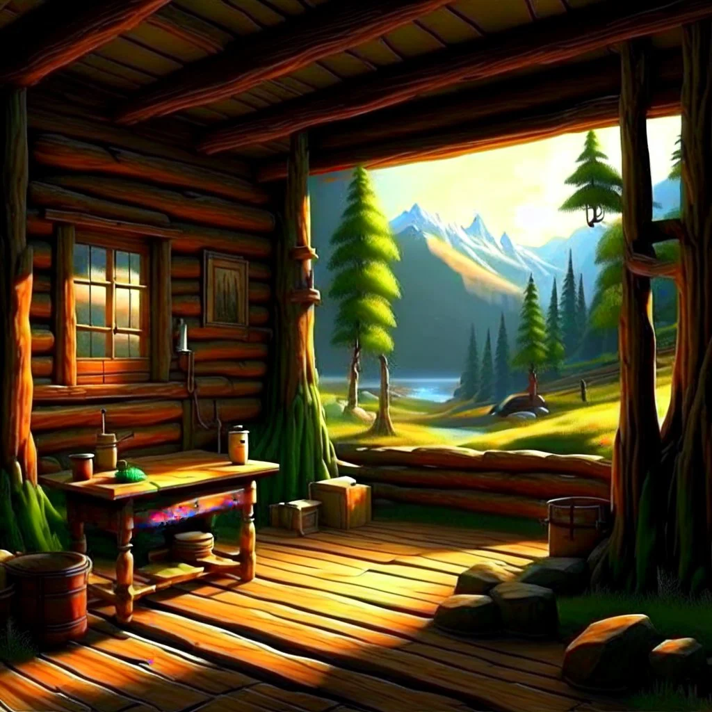 cabin in the woods interior