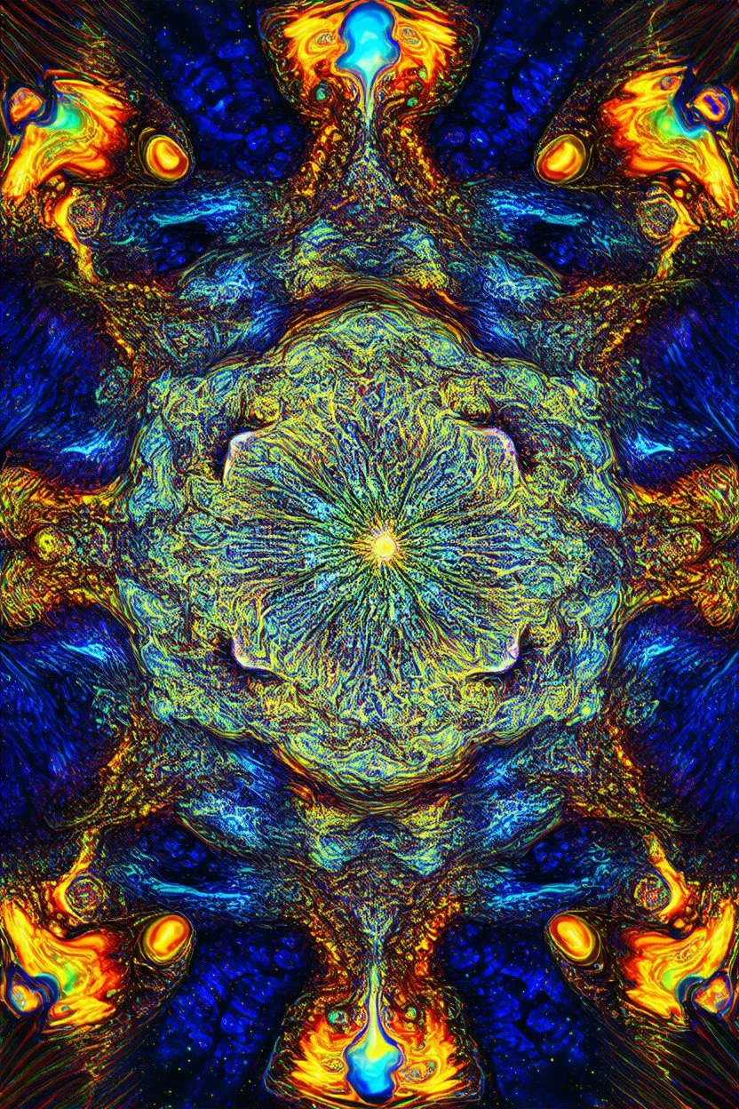 fractal of infinite potential; neo-surrealistic optical art