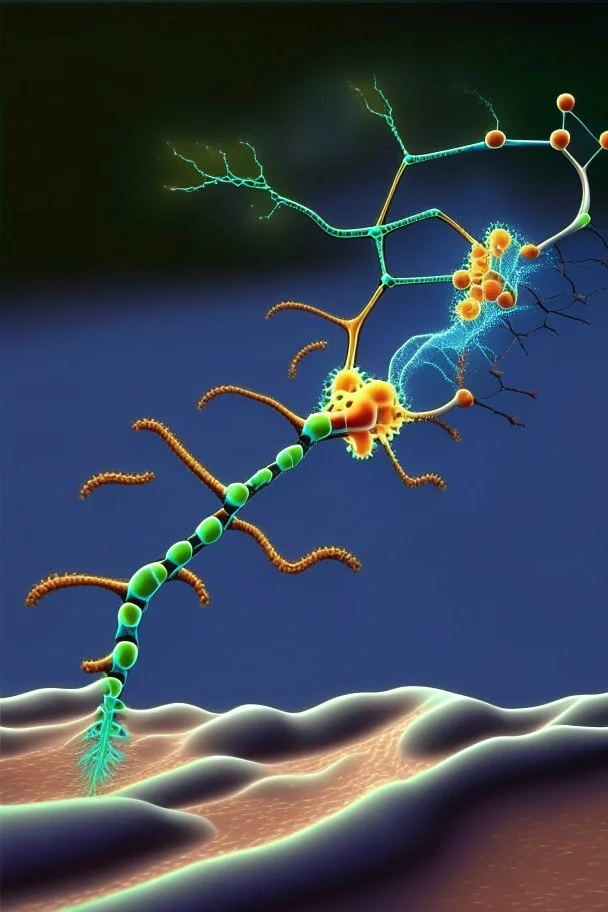 dna attempting to leave the neuron through the axon hillock