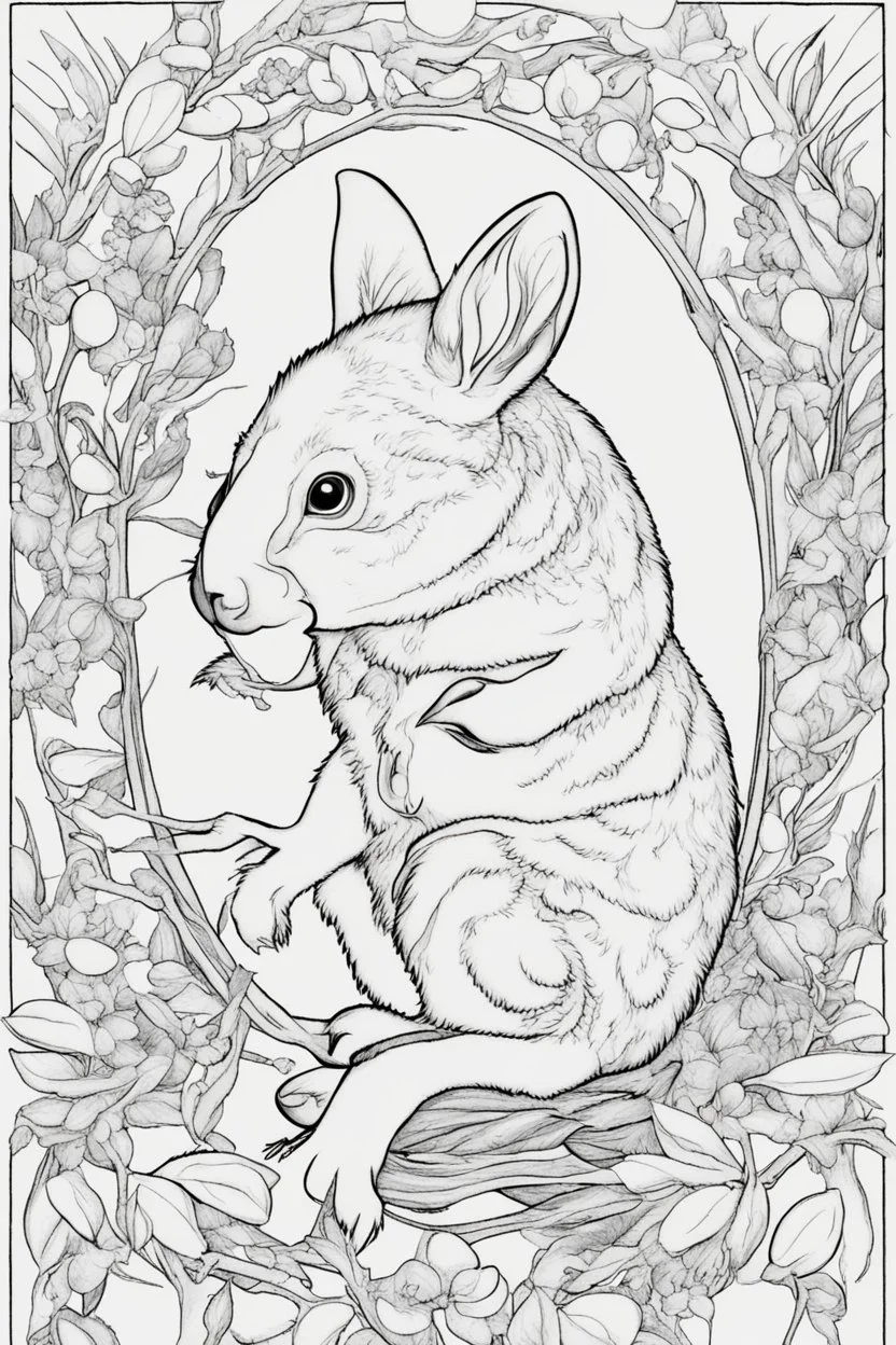 australian animal coloring page
