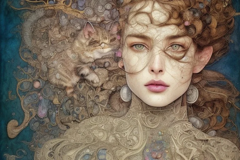 gemstones!!! double exposure beautiful intricate dynamically running contented cat, soft delicate watercolor, dramatic, perfect composition, by Arthur Rackham double exposure merged layers highly detailed intricate very attractive beautiful fantastic view watercolor Arthur Rackham Jean-Baptiste Monge Egon Schiele muted tones professional Enki Bilal patchwork watercolor and ink Xuan Loc XuanColoured glass creatures set with gemstones, glittering metal and gemstone parts in garden sharp focus eleg