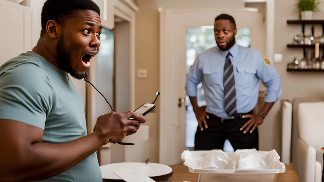 guy on phone mad about missing table during delivery