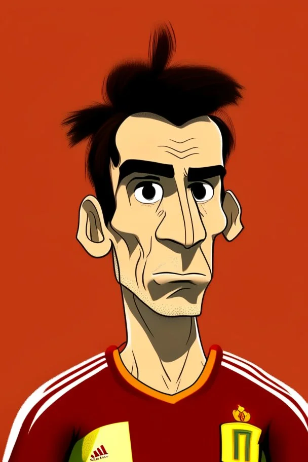 Nicholas Williams Spanish football player ,cartoon 2d