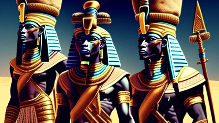 Pharaohs' soldiers attack