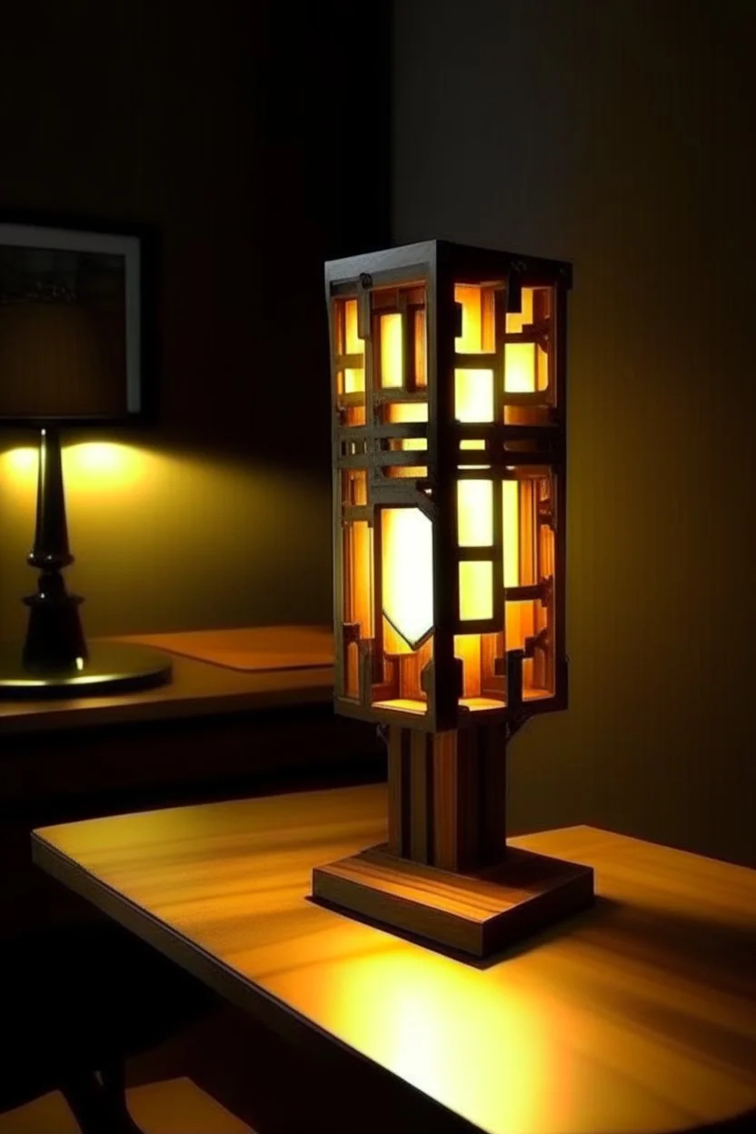 gaming table lamp inspired by hammer, modern design,