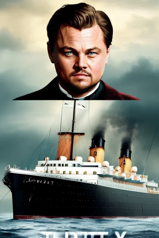 Poster Titanic movie with Leonardo dicaprio and Kate winslate poster Titanic movie