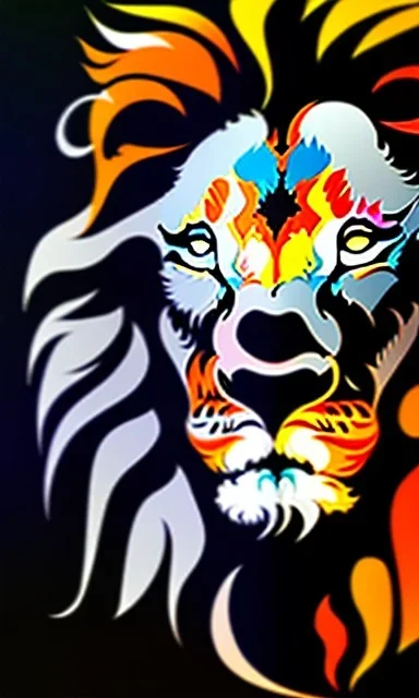 blurryface of a sober lion