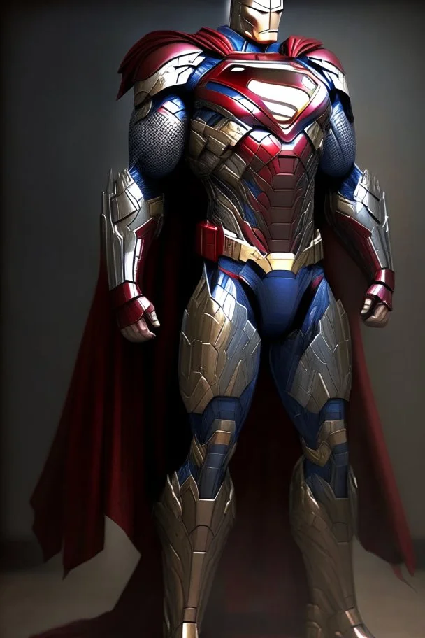 Superman version of the Iron Man armor, full body picture