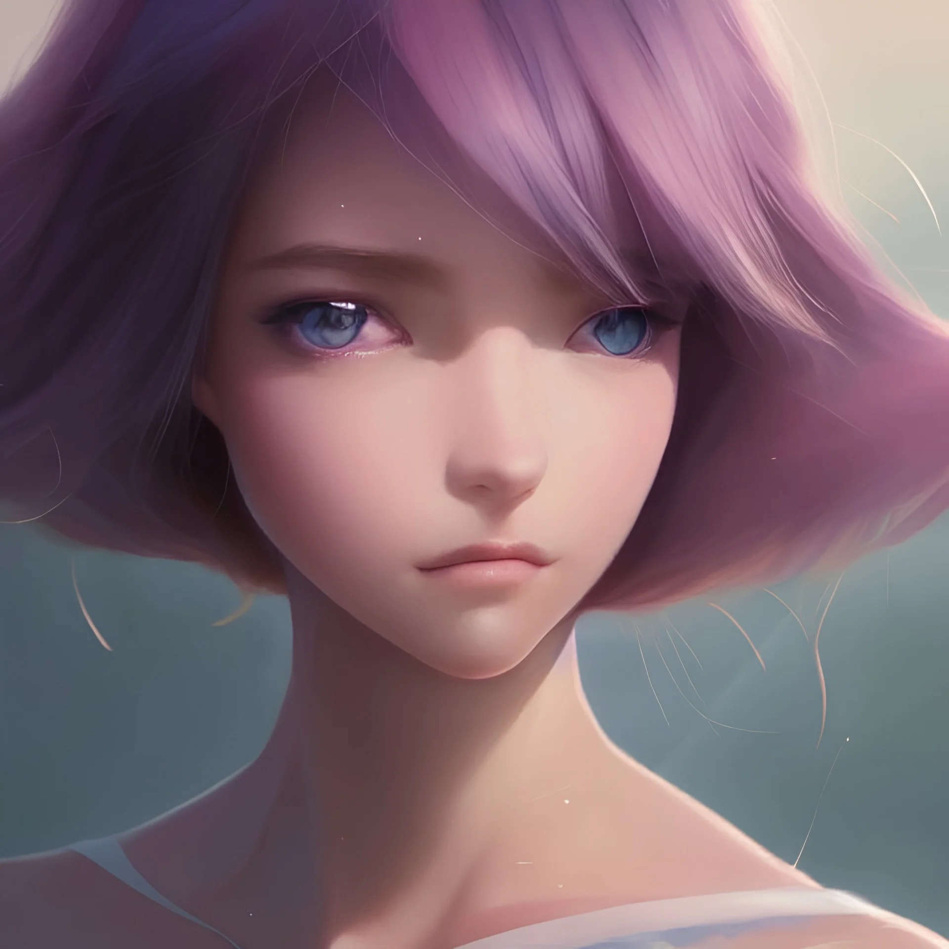 Closeup face portrait of a fish princess, smooth soft skin, big dreamy eyes, beautiful intricate colored hair, symmetrical, anime wide eyes, soft lighting, detailed face, by makoto shinkai, stanley artgerm lau, wlop, rossdraws, concept art, digital painting, looking into camera