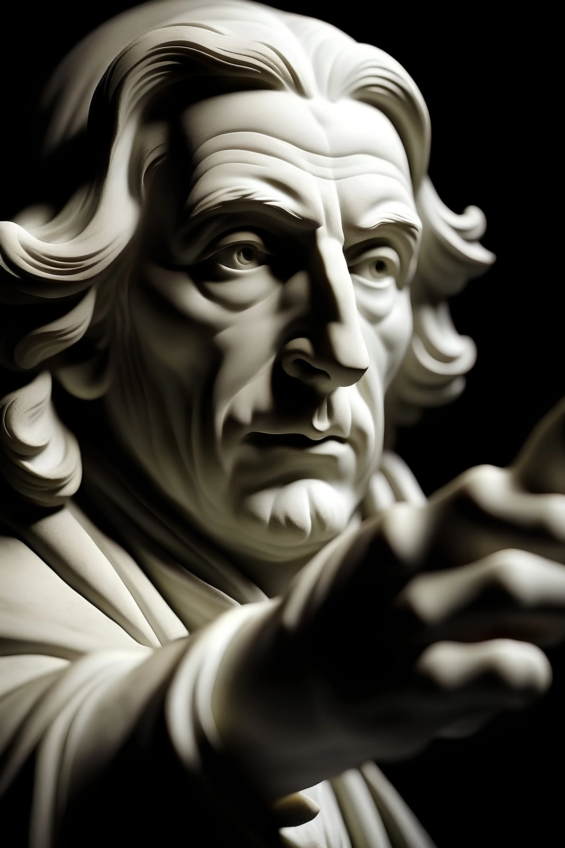 grimig schauender friedrich Schiller mit auf dich zeigendem zeigefinger