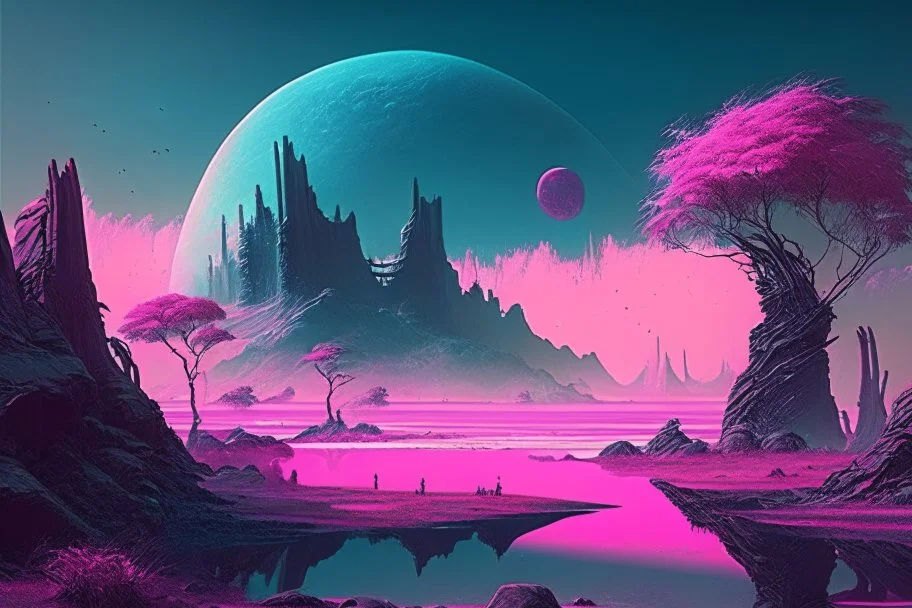 Phantasy landscape, syber pank