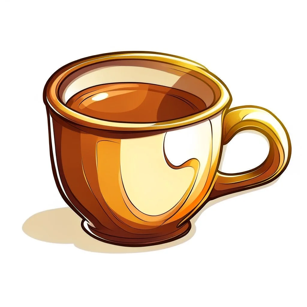 cup stylized, no background