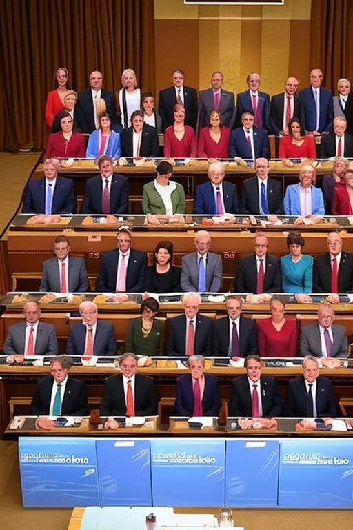 Picture of a cabinet with 19 ministers they are from the socialist and liberal parties