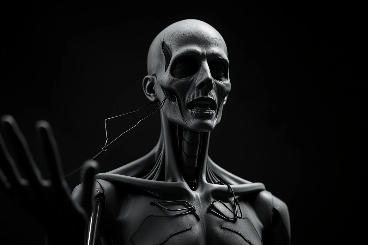 horror, human being controlled by an algorithm, zombie, mannequin
