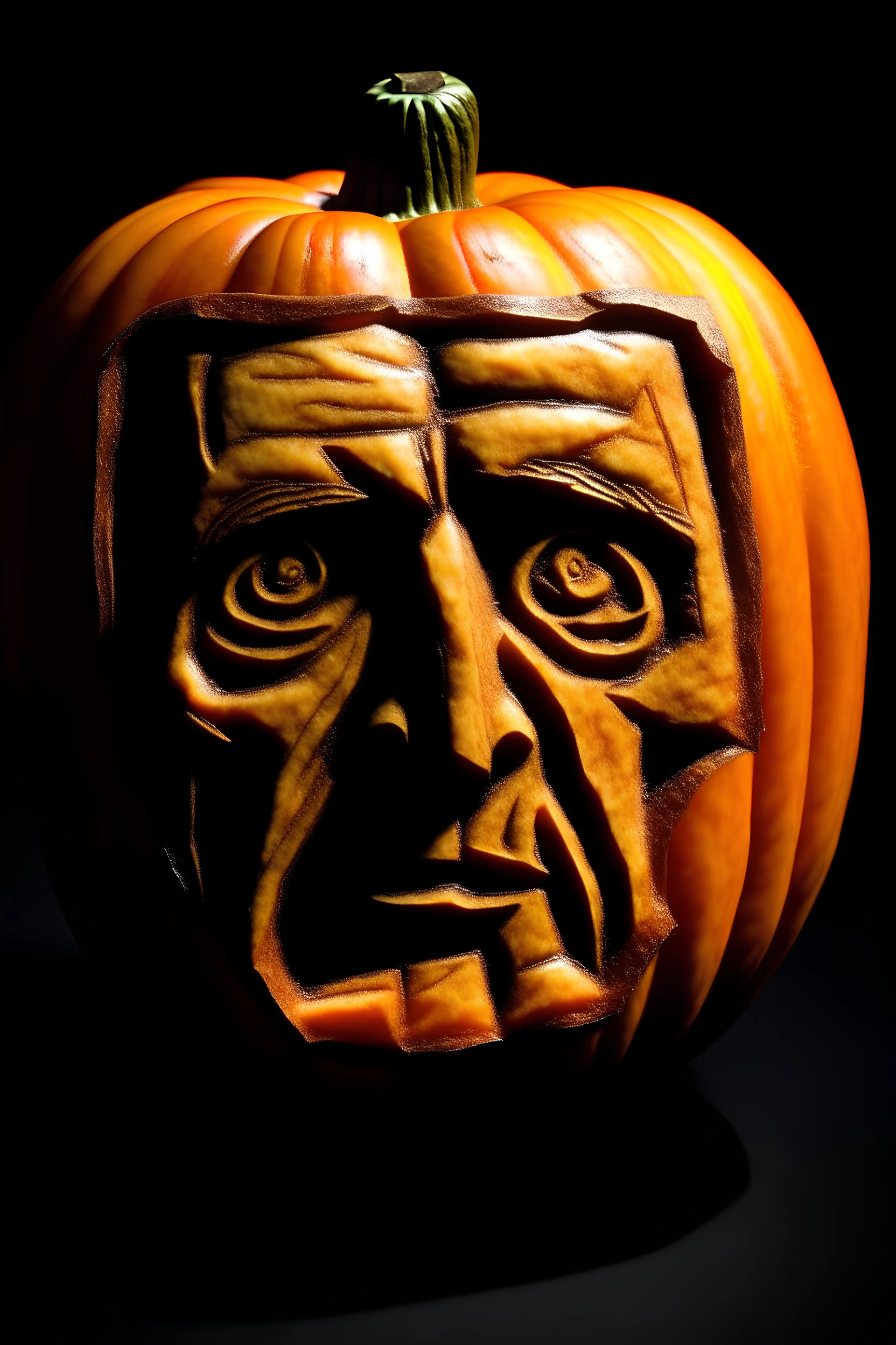 Hitler jack-o'-lantern