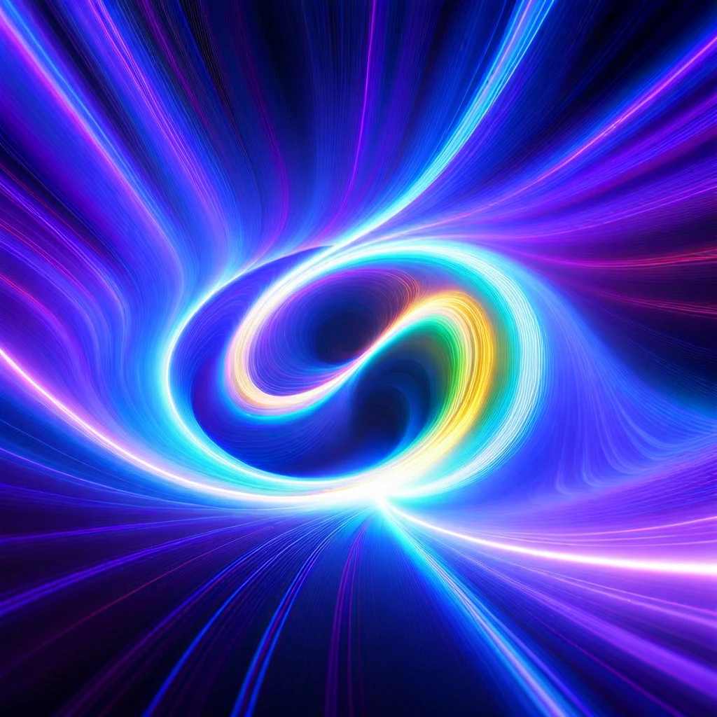 infinity symbol brightly coloured ∞ moving at warp speed, colours from infinity flowing through image with speed, DSLR with a 80mm lens, set to f/16 and a slow shutter speed of 1/15s, striking, chiaroscuro, dramatic, captivating, powerful, fantasy, beautiful, octane render, 16k post-production, artstation: award-winning: atmospheric: commanding: fantastical: clarity: ultra quality: striking: brilliance: stunning colors: amazing depth; lens: f/11, 35mm