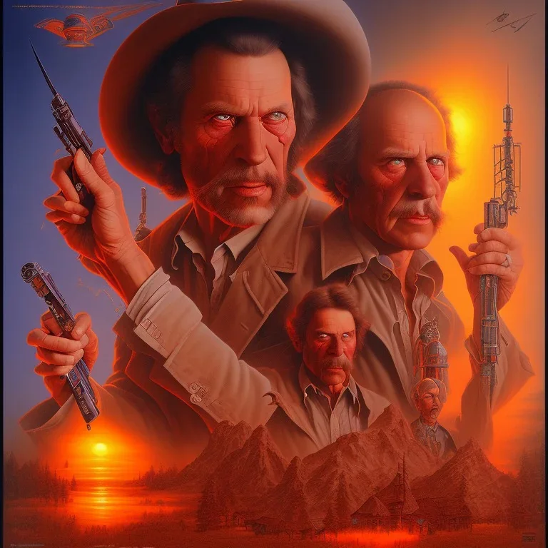 An original movie poster by drew struzan, western horror