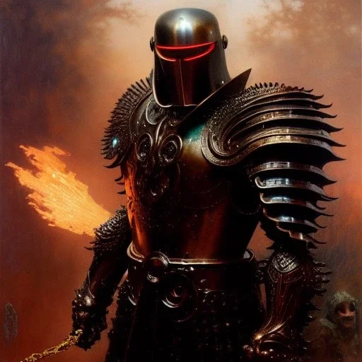 portrait 'Boscogn-Berserk',ancient metal armor,glowing eyes ,painting by gaston bussiere, greg rutkowski, yoji shinkawa, yoshitaka amano, tsutomu nihei, donato giancola, tim hildebrandt, oil on canvas, cinematic composition, extreme detail,fit full head inside picture,16k