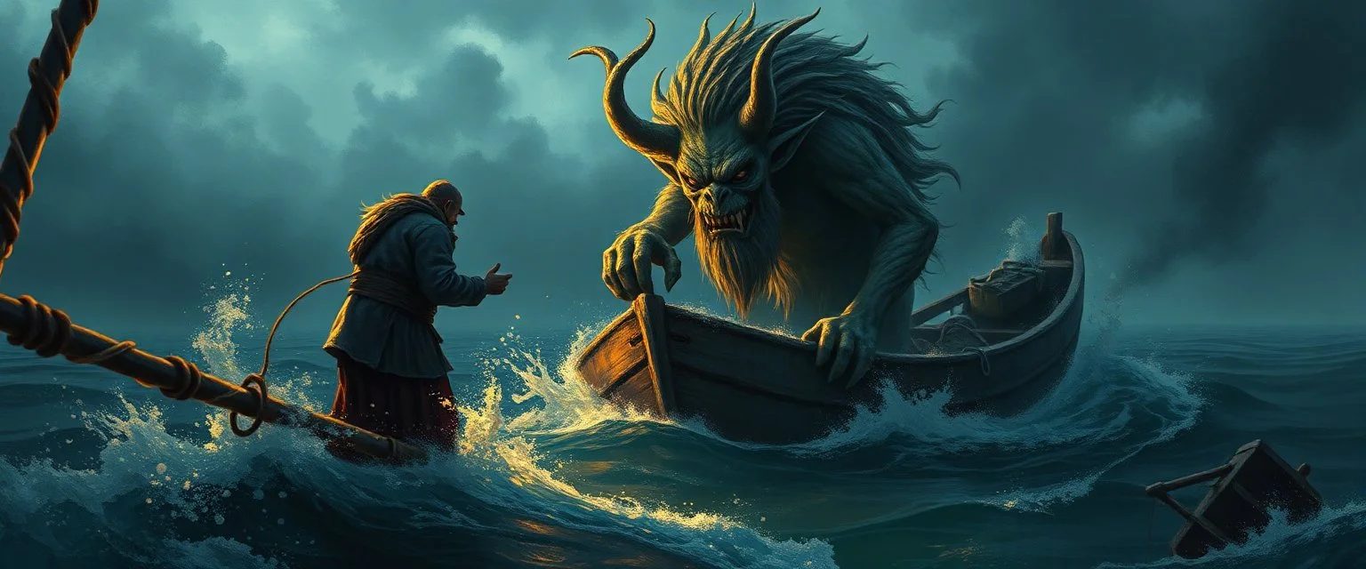 the story of the troll captive on a fishing vessel